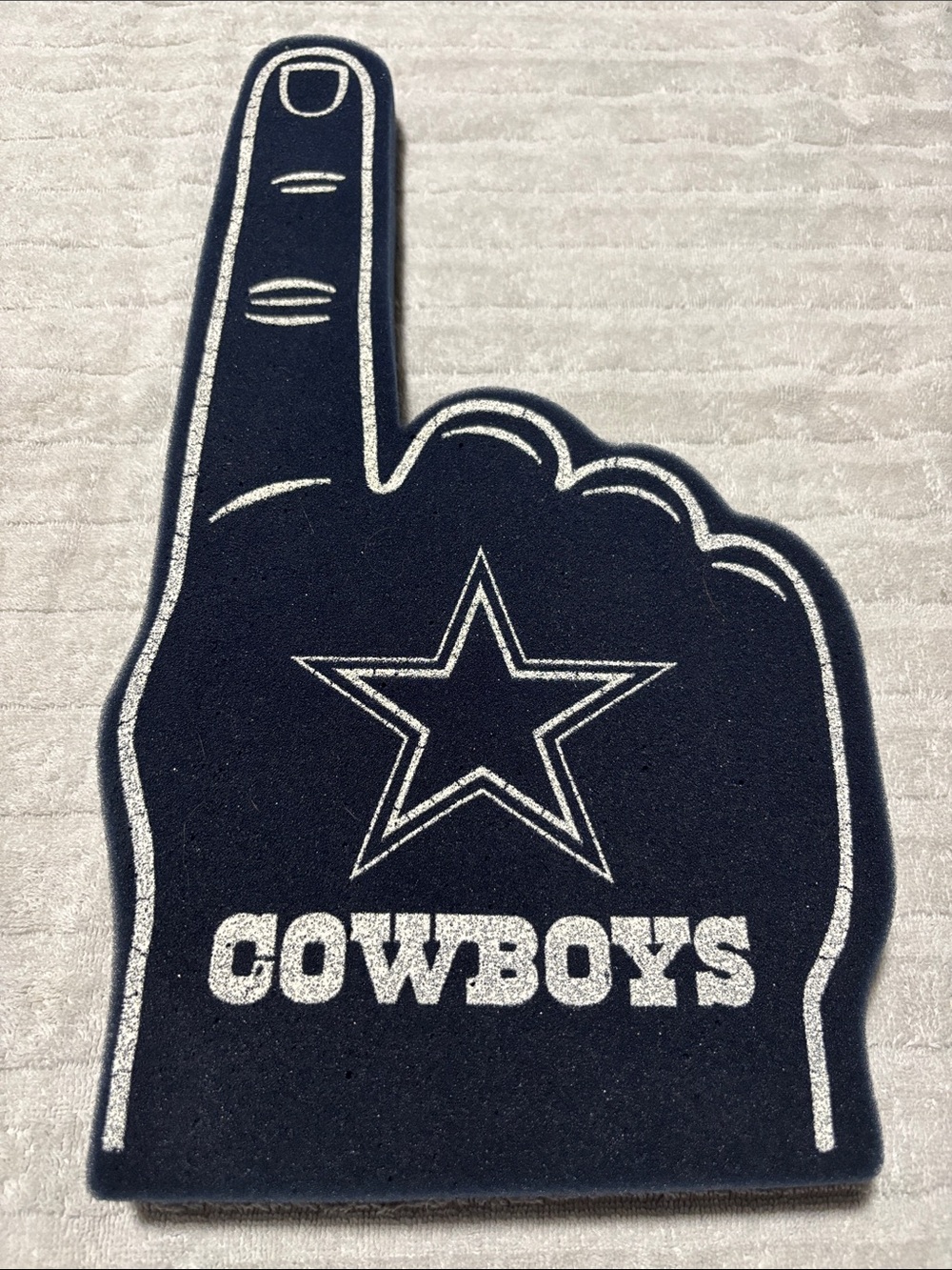 Dallas Cowboys Foam Finger - Navy & White